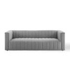 Modway Reflection Channel Tufted Upholstered Fabric Sofa EEI-3881-LGR Light Gray