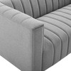 Modway Reflection Channel Tufted Upholstered Fabric Sofa EEI-3881-LGR Light Gray