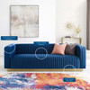 Modway Charisma Channel Tufted Performance Velvet Living Room Sofa EEI-3886-NAV Navy