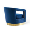 Modway Frolick Performance Velvet Armchair EEI-3888-NAV Navy