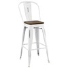 Modway Promenade Bar Stool Metal Set of 2 EEI-3899-WHI White