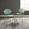 Modway Palette Dining Side Chair Set of 2 EEI-3902-GRN Green