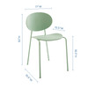 Modway Palette Dining Side Chair Set of 2 EEI-3902-GRN Green