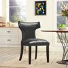 Modway Curve Vinyl Dining Chair EEI-3922-BLK Black