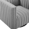 Modway Conjure Tufted Swivel Upholstered Armchair EEI-3926-LGR Light Gray