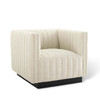 Modway Conjure Tufted Upholstered Fabric Armchair EEI-3927-BEI Beige