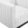 Modway Conjure Tufted Upholstered Fabric Armchair EEI-3927-WHI White