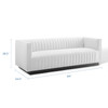 Modway Conjure Tufted Upholstered Fabric Sofa EEI-3928-WHI White