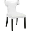 Modway Curve Dining Chair Vinyl Set of 2 EEI-3949-WHI White