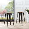 Modway Promenade Bar Stool Set of 2 EEI-3956-BRN Brown