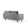 Modway Valour Performance Velvet Loveseat EEI-4004-GRY Gray