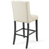 Modway Baron Bar Stool Upholstered Fabric Set of 2 EEI-4018-BEI Beige