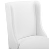 Modway Baronet Bar Stool Upholstered Fabric Set of 2 EEI-4022-BEI White