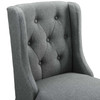 Modway Baronet Bar Stool Upholstered Fabric Set of 2 EEI-4022-LGR Gray