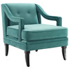 Modway Concur Living Room Set Performance Velvet Set of 2 EEI-4026-DUS Teal