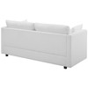 Modway Activate Upholstered Fabric Sofa and Armchair Set EEI-4045-WHI-SET White