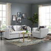 Modway Activate Upholstered Fabric Sofa and Armchair Set EEI-4045-WHI-SET White