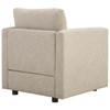 Modway Activate 3 Piece Upholstered Fabric Set EEI-4046-BEI-SET Beige