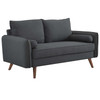 Modway Revive Upholstered Fabric Sofa and Loveseat Set EEI-4047-GRY-SET Gray