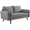 Modway Revive Upholstered Fabric Sofa and Loveseat Set EEI-4047-LGR-SET Light gray