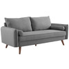 Modway Revive Upholstered Fabric Sofa and Loveseat Set EEI-4047-LGR-SET Light gray