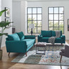 Modway Revive Upholstered Fabric Sofa and Loveseat Set EEI-4047-TEA-SET Teal