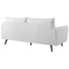 Modway Revive Upholstered Fabric Sofa and Loveseat Set EEI-4047-WHI-SET White