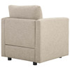 Modway Activate Upholstered Fabric Armchair Set of 2 EEI-4078-BEI Beige