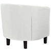 Modway Prospect Upholstered Vinyl Loveseat and Armchair Set EEI-4108-WHI-SET White