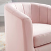 Modway Prospect Performance Velvet Swivel Armchair EEI-4139-PNK Pink