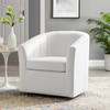 Modway Prospect Performance Velvet Swivel Armchair EEI-4139-WHI White