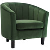 Modway Prospect Channel Tufted Performance Velvet Armchair Set of 2 EEI-4150-EME Emerald