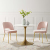 Modway Rouse Dining Room Side Chair Set of 2 EEI-4162-PNK Pink