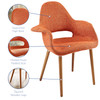 Modway Aegis Dining Armchair EEI-555-ORA Orange