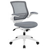 Modway Edge White Base Office Chair EEI-596-GRY Gray