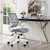 Modway Edge White Base Office Chair EEI-596-GRY Gray