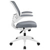 Modway Edge White Base Office Chair EEI-596-GRY Gray