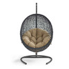 Modway Encase Swing Outdoor Patio Lounge Chair EEI-739-MOC-SET Mocha
