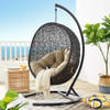 Modway Encase Swing Outdoor Patio Lounge Chair EEI-739-MOC-SET Mocha