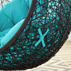 Modway Encase Swing Outdoor Patio Lounge Chair EEI-739-TRQ-SET Turquoise