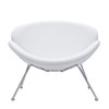 Modway Nutshell Upholstered Vinyl Lounge Chair EEI-809-WHI White