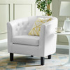 Modway Prospect Upholstered Vinyl Armchair EEI-813-WHI White