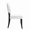 Modway Button Dining Vinyl Side Chair EEI-815-WHI White