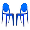 Modway Casper Dining Chairs Set of 2 EEI-906-BLU Blue