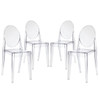 Modway Casper Dining Chairs Set of 4 EEI-908-CLR Clear
