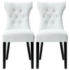 Modway Silhouette Dining Chairs Set of 2 EEI-911-WHI White