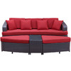 Modway Monterey 4 Piece Outdoor Patio Sofa Set EEI-992-BRN-RED-SET Brown Red