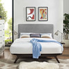 Modway Tracy 3 Piece Queen Bedroom Set MOD-5257-CAP-GRY-SET Cappuccino Gray