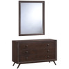 Modway Tracy Dresser and Mirror MOD-5310-CAP-SET Cappuccino