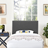 Modway Phoebe Twin Upholstered Fabric Headboard MOD-5382-GRY Gray